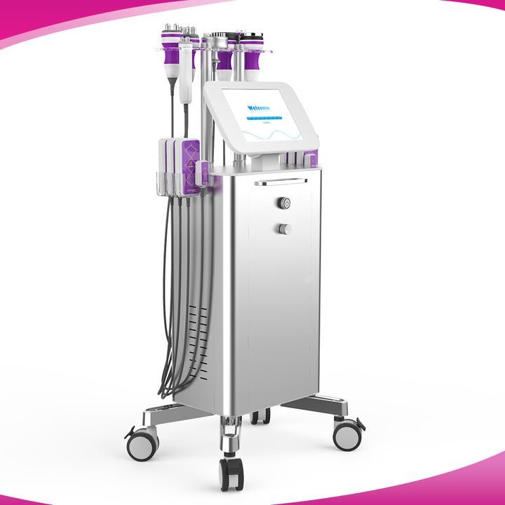 Left side view of 9 in 1 Stand Vacuum Cavitation Machine