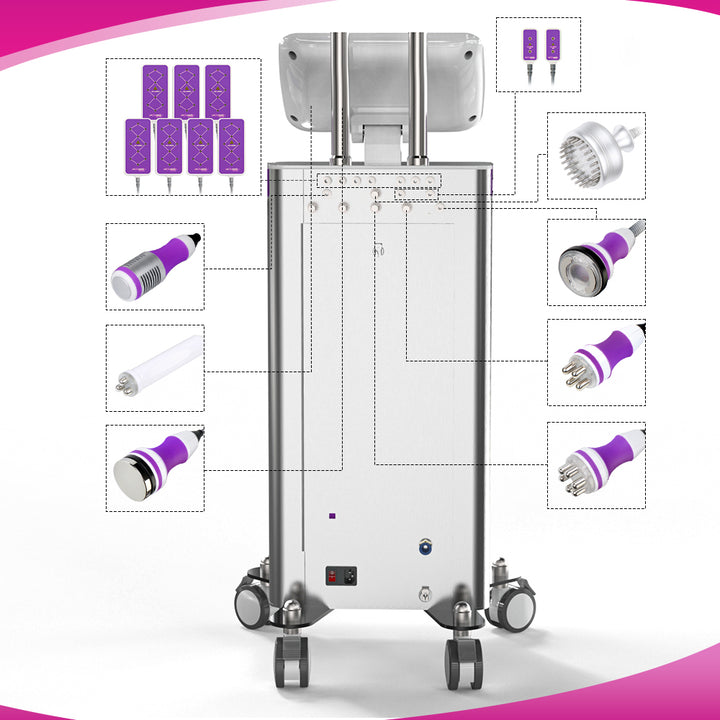 Interfaces of 9 in 1 Stand Vacuum Cavitation Machine