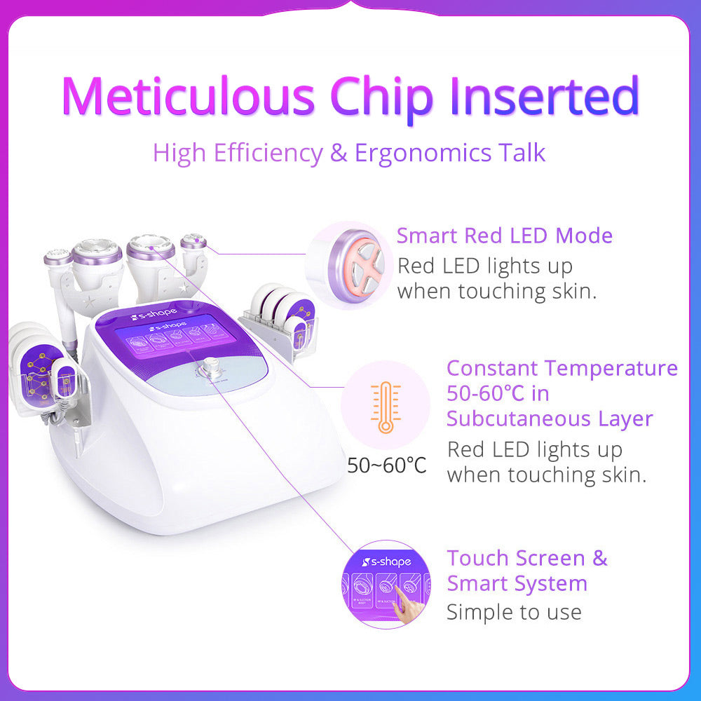 Chips inserted in S Shape Cavitation 30K Machine