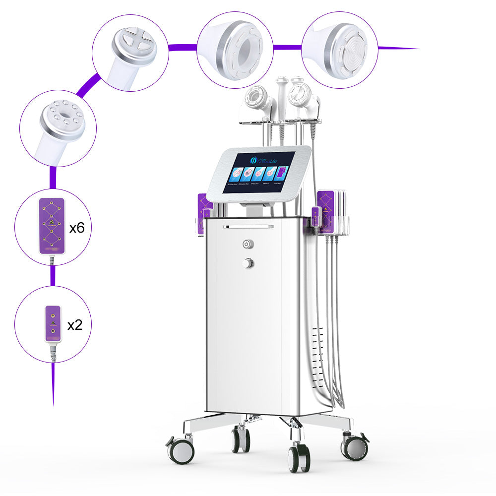 New Vertical S Shape Machine Ultrasonic & Ratio Frequency Vacuum Led Laser Machine