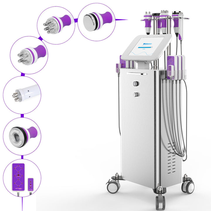 All sets of Stand 6 In 1 Ultrasonic Cavitation Radio Frequency Machine