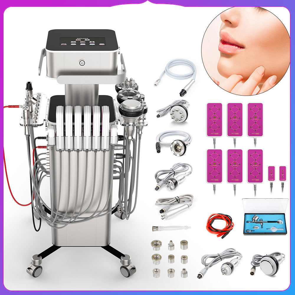 all sets of 8 in 1 Professional Unoisetion Cavitation Machine