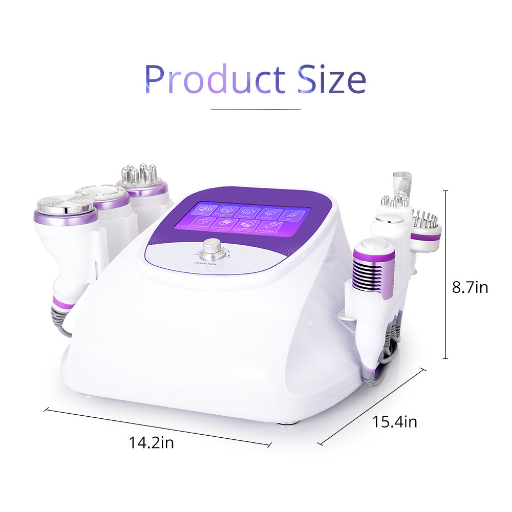 Porduct size of 9 IN 1 Ultrasonic Cavitation Machine