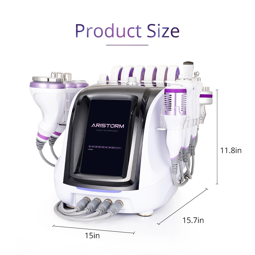 The produt size of New Cavitation 2.5 40K Vacuum Cavitation Machine