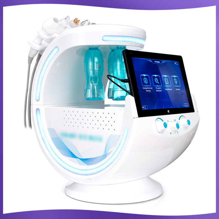 left side view of 7 in 1 Multifunctional Oxygen Therapy Machine
