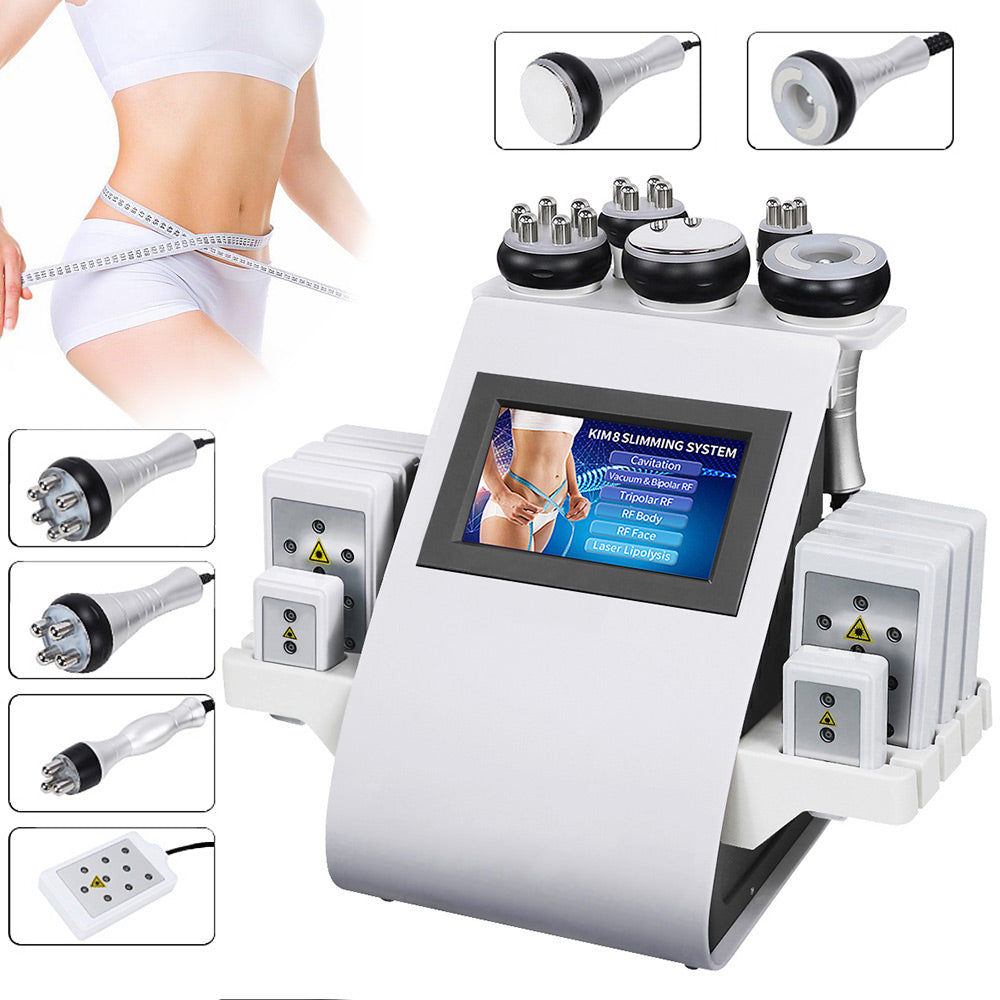 6 In 1 Laser Lipo Cavitation Weight Loss Vacuum Radio Frequency RF 40KHz Cavi