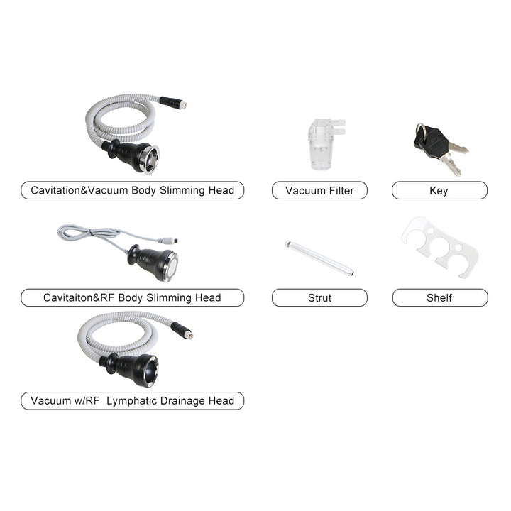 accerssories of 3 in 1 Vacuum Ultrasonic Cavitation Machine