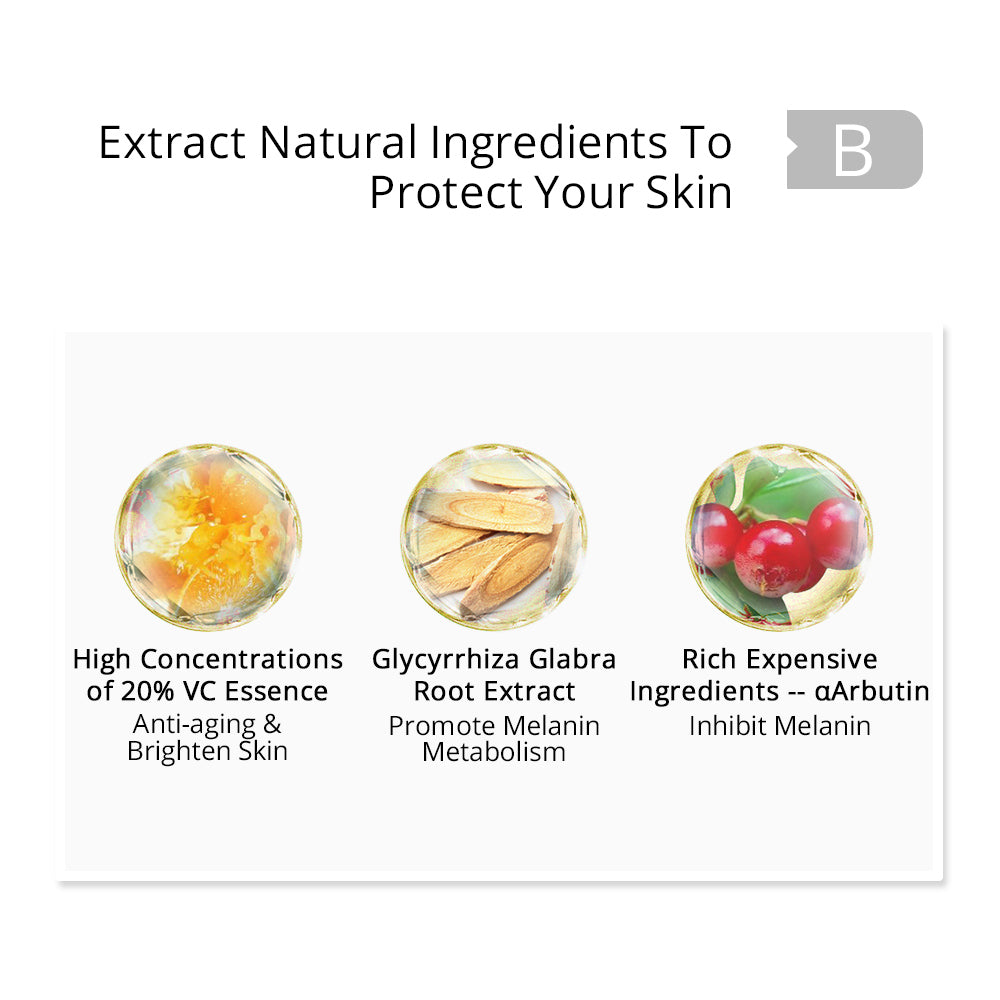 Vitamin C Liquid Serum Anti-aging Moisture Whitening VC Essence Oil 30ML