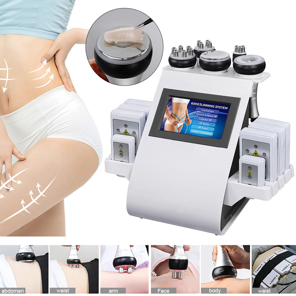 6 In 1 Laser Lipo Cavitation Weight Loss Vacuum Radio Frequency RF 40KHz Cavi