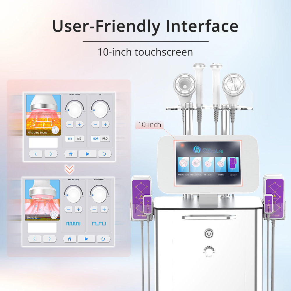 New Vertical S Shape Machine Ultrasonic & Ratio Frequency Vacuum Led Laser Machine