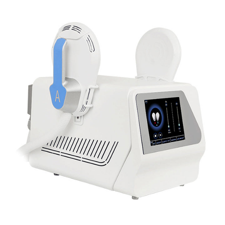 Left side view of Two Handles EMS Sculpting Muscle Building Machine