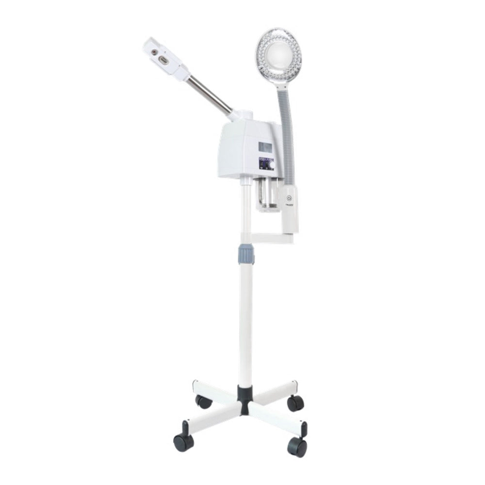 2 In 1 Facial Steamer & LED Magnifying Lamp UV Sterilization Spa Salon Equipment