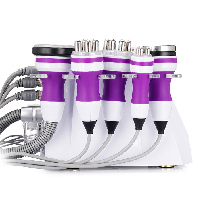 Left side view of 6 in 1 40k Unoiestion ultrasonic cavitation 2.0 machine