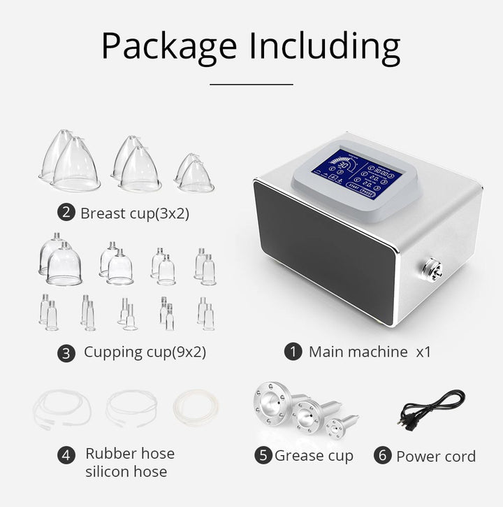 Vacuum Cupping Breast Enlargement Lift Lymph Detox Therapy Machine