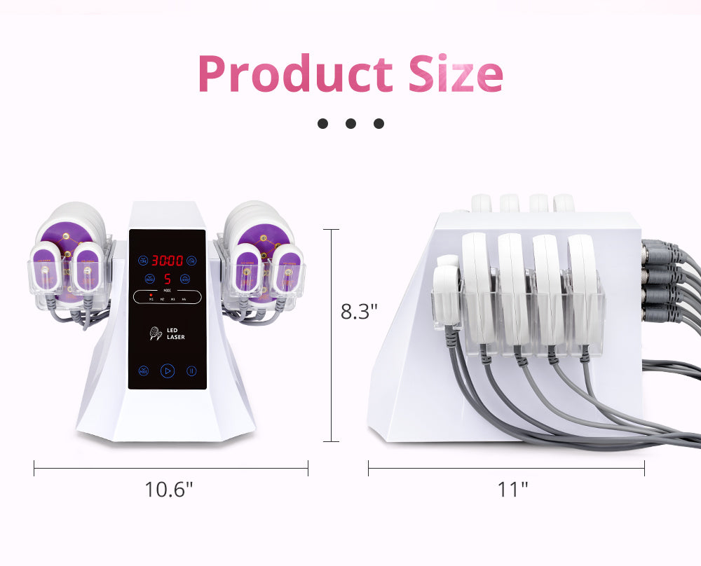 product size of the machine