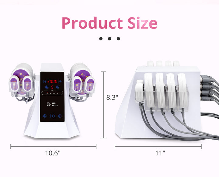 product size of the machine