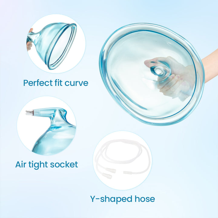 2PCS  BBL Blue Vacuum Therapy Butt Lifting Cups 21cm/8.3in. in Diameter