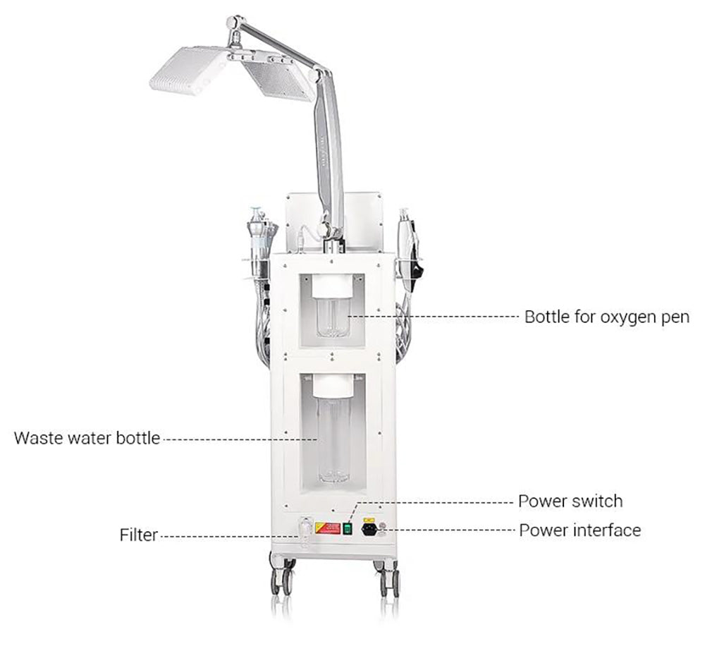 14 In 1 Hydro Dermabrasion PDT Light Therapy Beauty Machine Facial Aqua Peeling