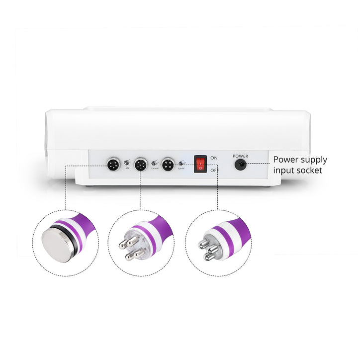Interfaces of 3 in 1 40K Ultrasonic Cavitation Machine