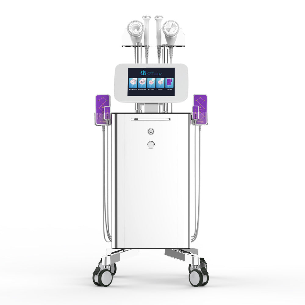 New Vertical S Shape Machine Ultrasonic & Ratio Frequency Vacuum Led Laser Machine