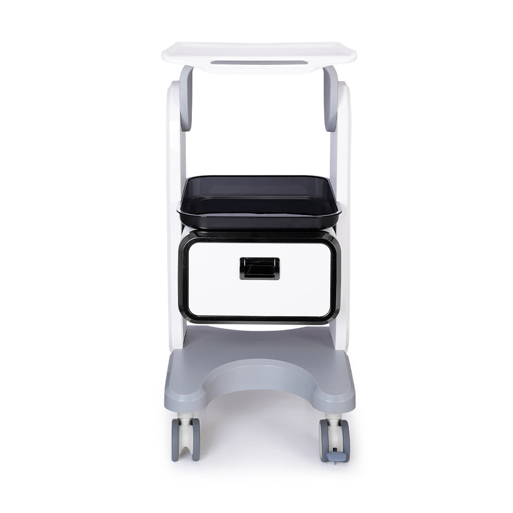 Front side view of Stand Single Drawer & Tray Trolley