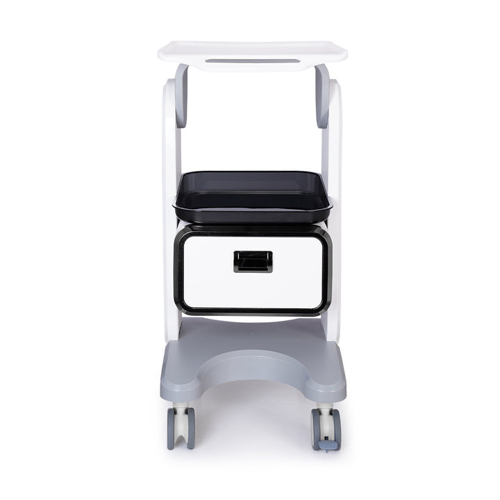 Front side view of Stand Single Drawer & Tray Trolley