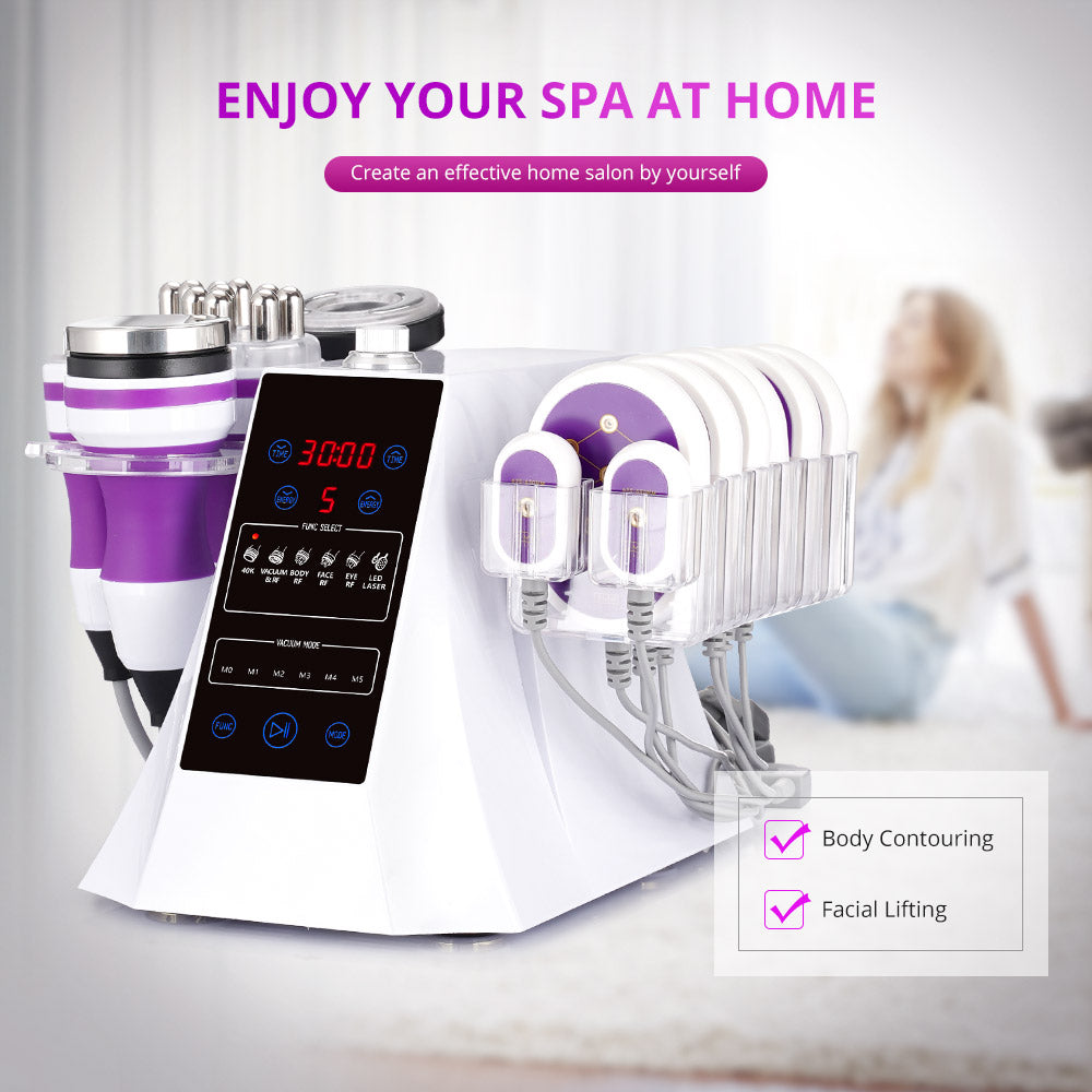 6 in 1 40k Unoiestion ultrasonic cavitation 2.0 machine for home use