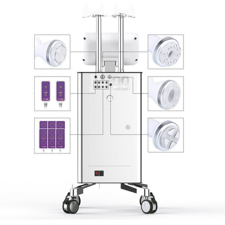 New Vertical S Shape Machine Ultrasonic & Ratio Frequency Vacuum Led Laser Machine