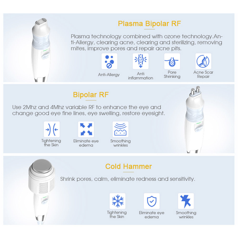 First 3 functions of Hydro Dermabrasion Oxygen Machine