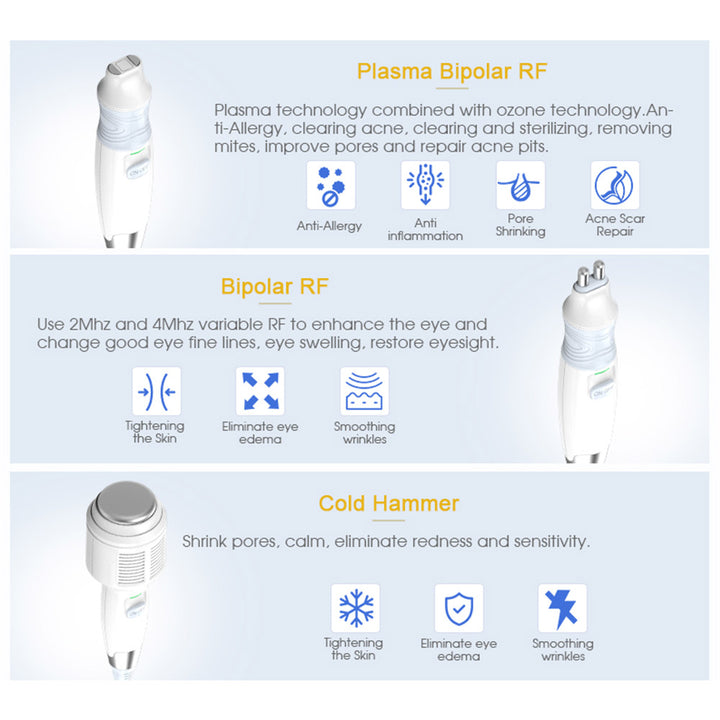 First 3 functions of Hydro Dermabrasion Oxygen Machine