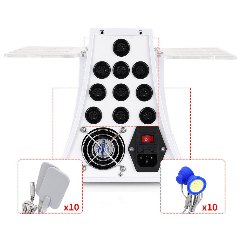 interfaces of 2 IN 1 Microcurrent Muscle Stimulator EMS BIO Machine