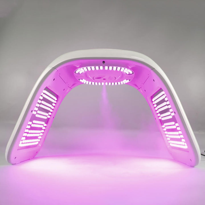 pink light of the machine