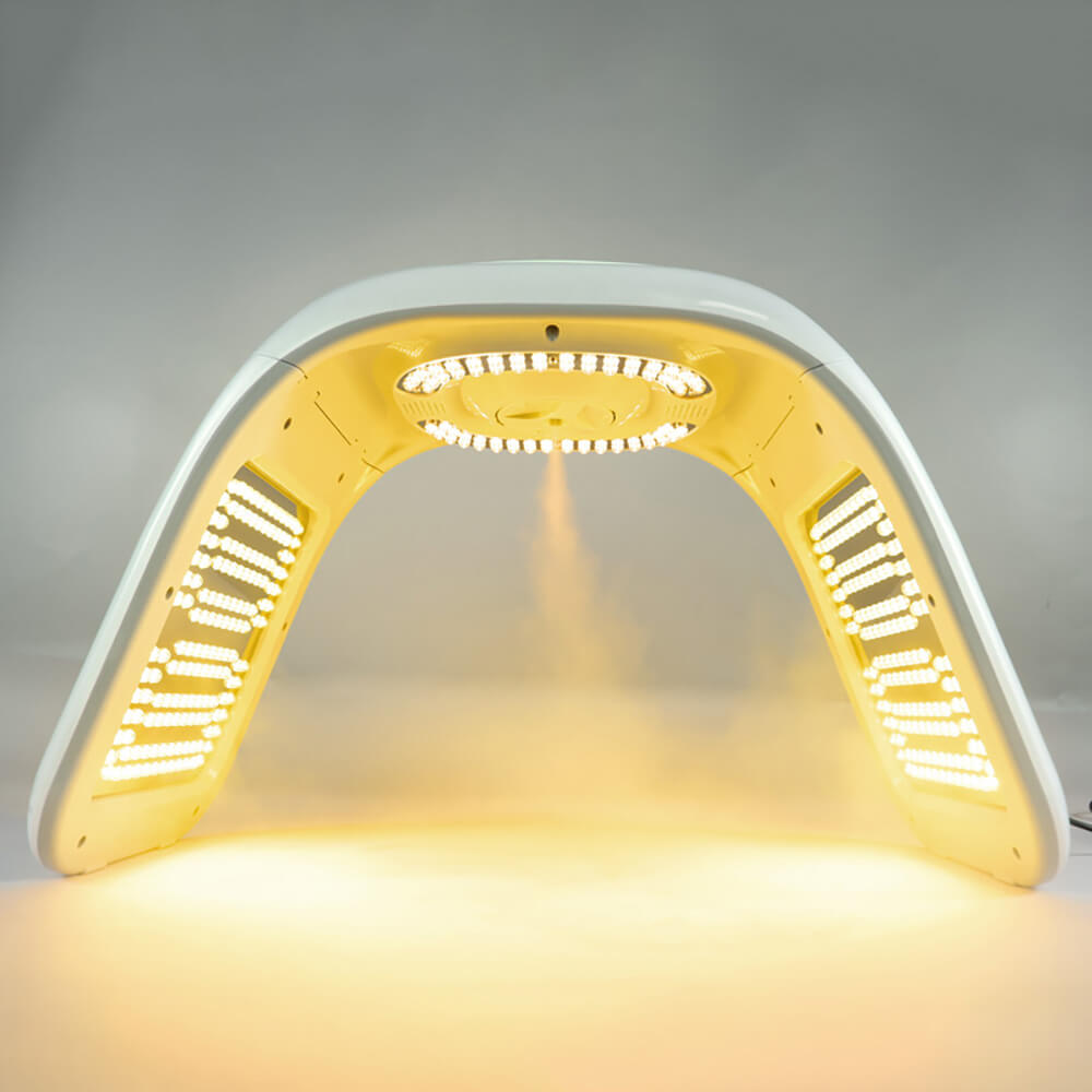 yellow light of the machine