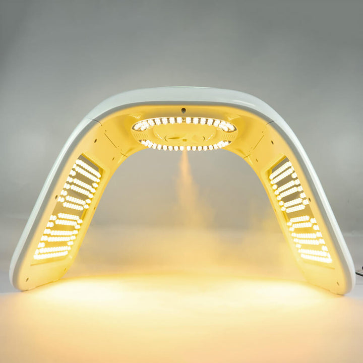 yellow light of the machine