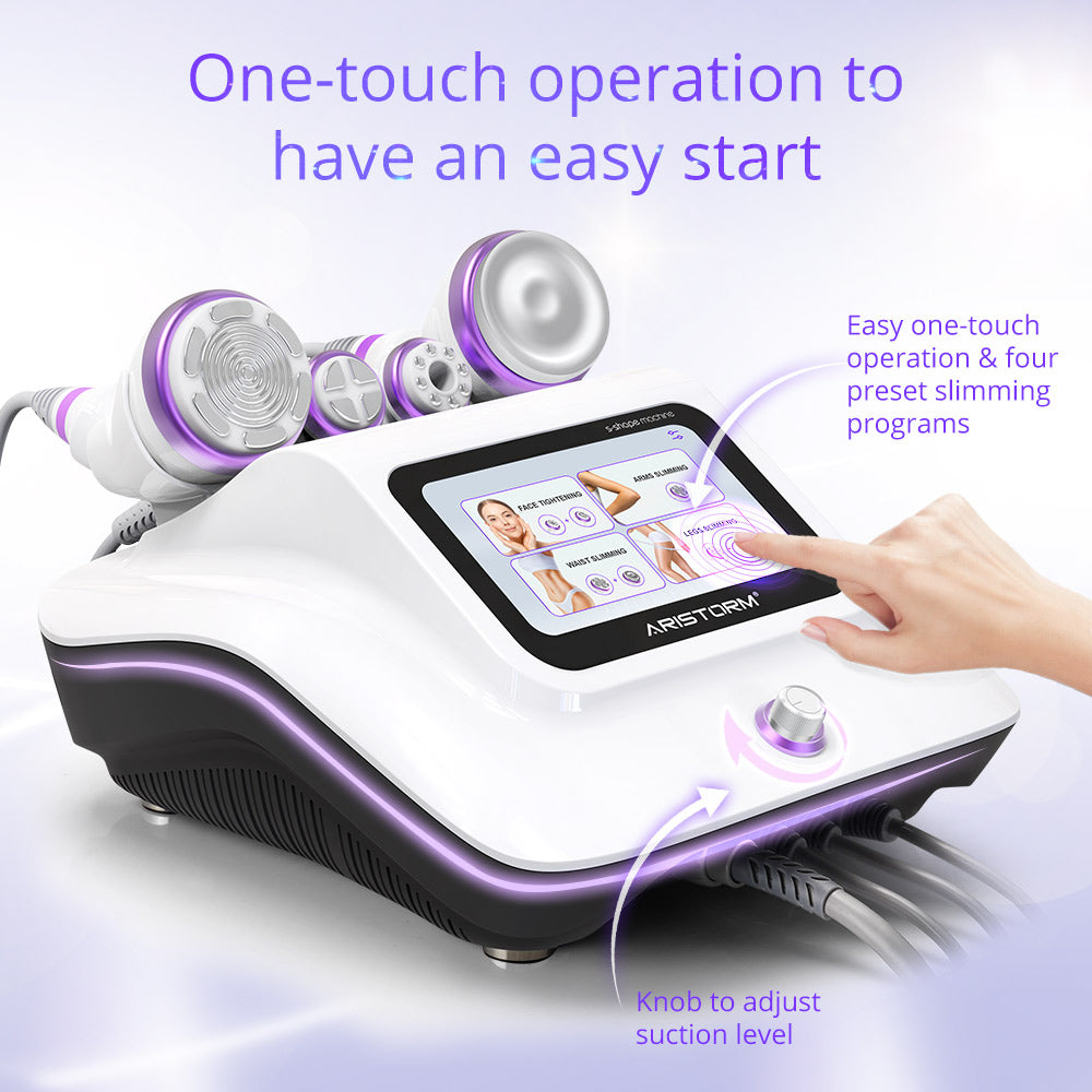 Esay using screen of 4 in 1 30k Aristorm S-Shape Cavitation Machine