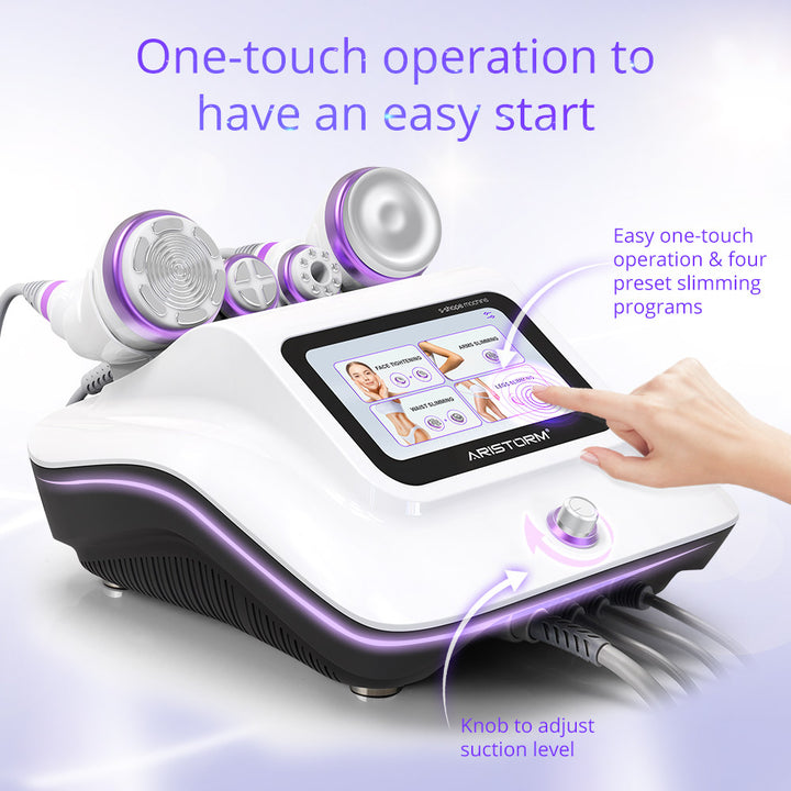 Esay using screen of 4 in 1 30k Aristorm S-Shape Cavitation Machine