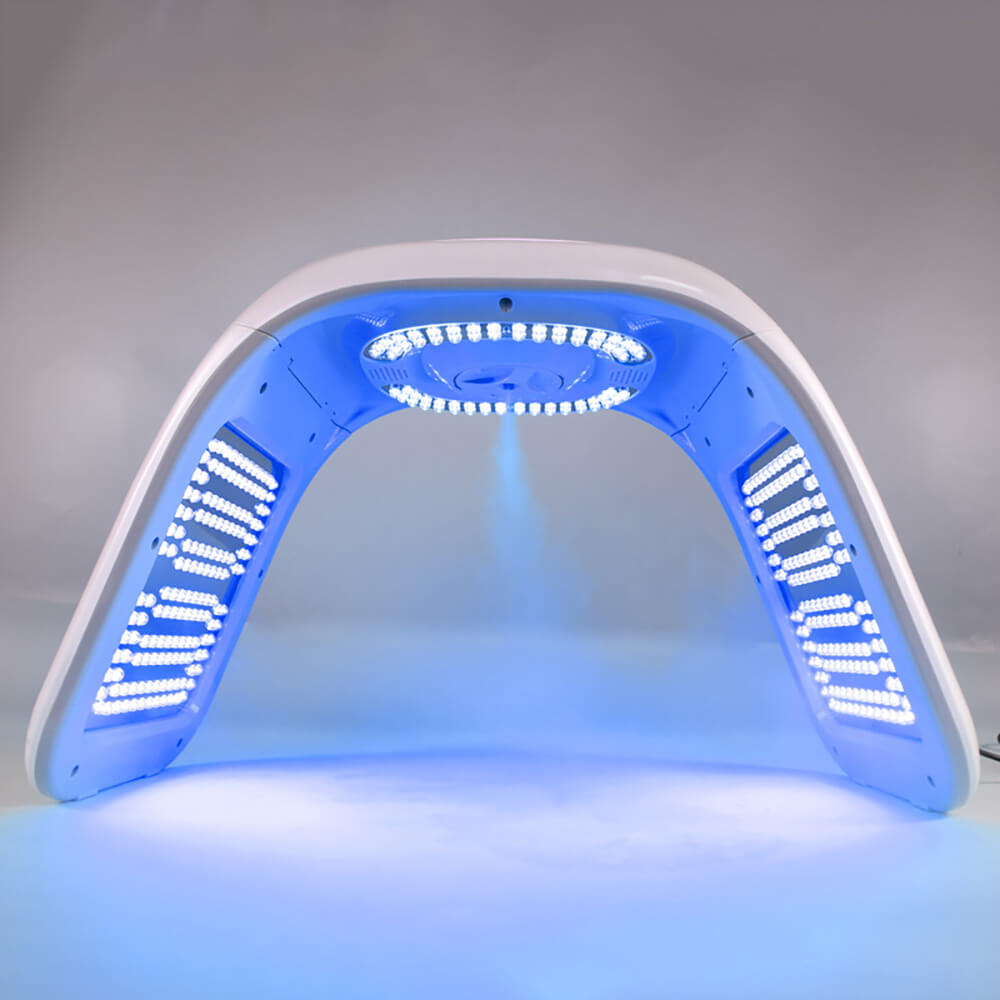 blue light of the machine