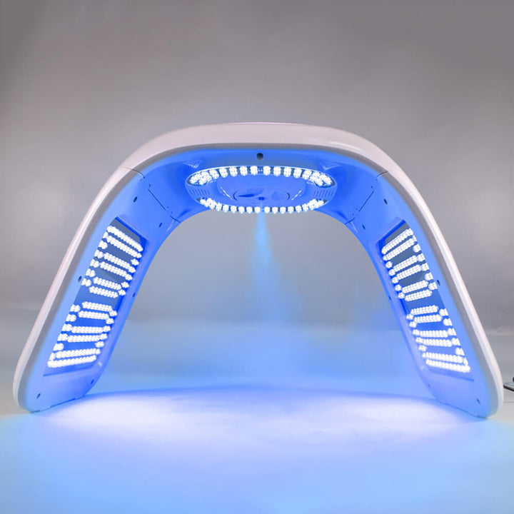 blue light of the machine