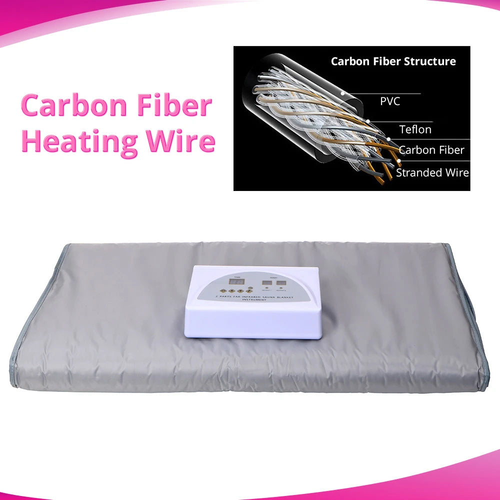 Material of Portable Far Infrared Fir Sauna Blanket Suit For Home Use