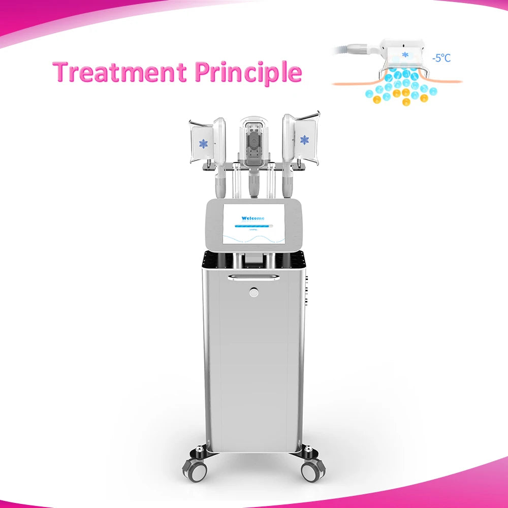 treatment principle of 4 Handles Cold Freezing Vacuum Machine