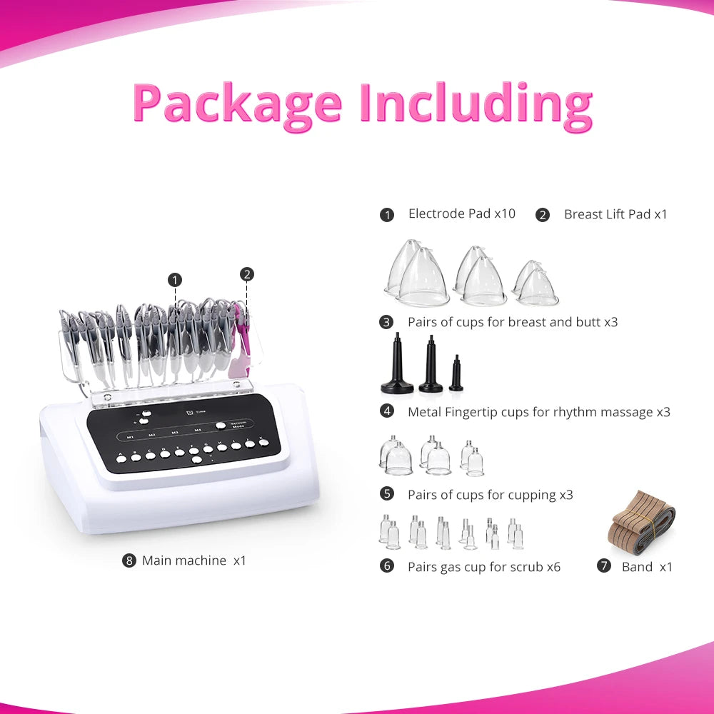 package listing of EMS Bio Microcurrent Treatment Vacuum Therapy Machine