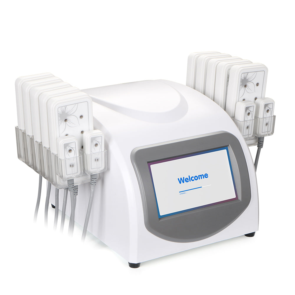 left side view of Professional 14 Pads Led Laser Machine