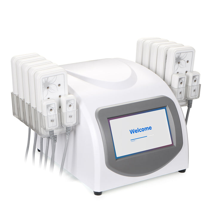 left side view of Professional 14 Pads Led Laser Machine