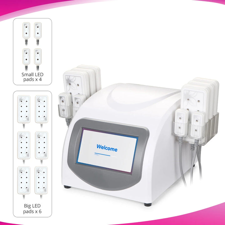 all sets of 5mw 10 Pads Laser Led LLLT Machine 10 Pads For Home Use