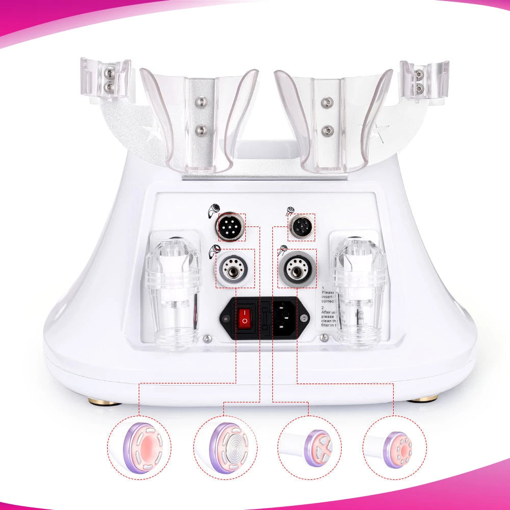 The interfaces of S-Shape 30K Cavitation 2.5 Ultrasonic Cavitation Machine