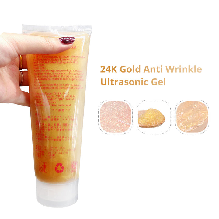 showing Gold Ultrasonic Gel