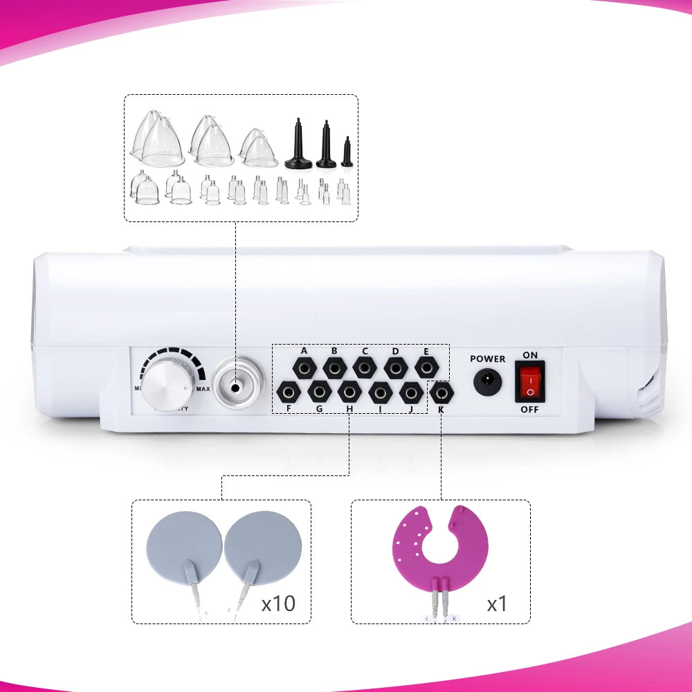 interfaces of EMS Bio Microcurrent Treatment Vacuum Therapy Machine