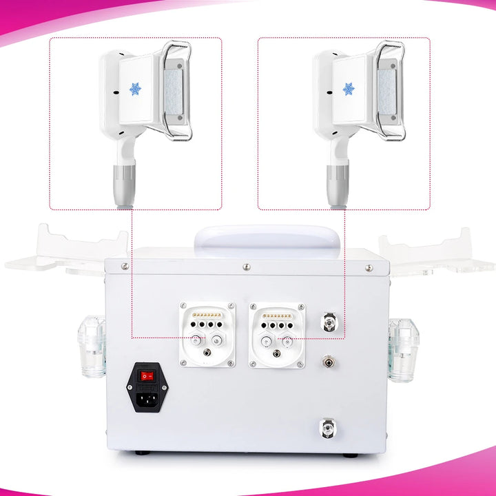 Interfaces of 2 Handles Cooling Vacuum Therapy Machine