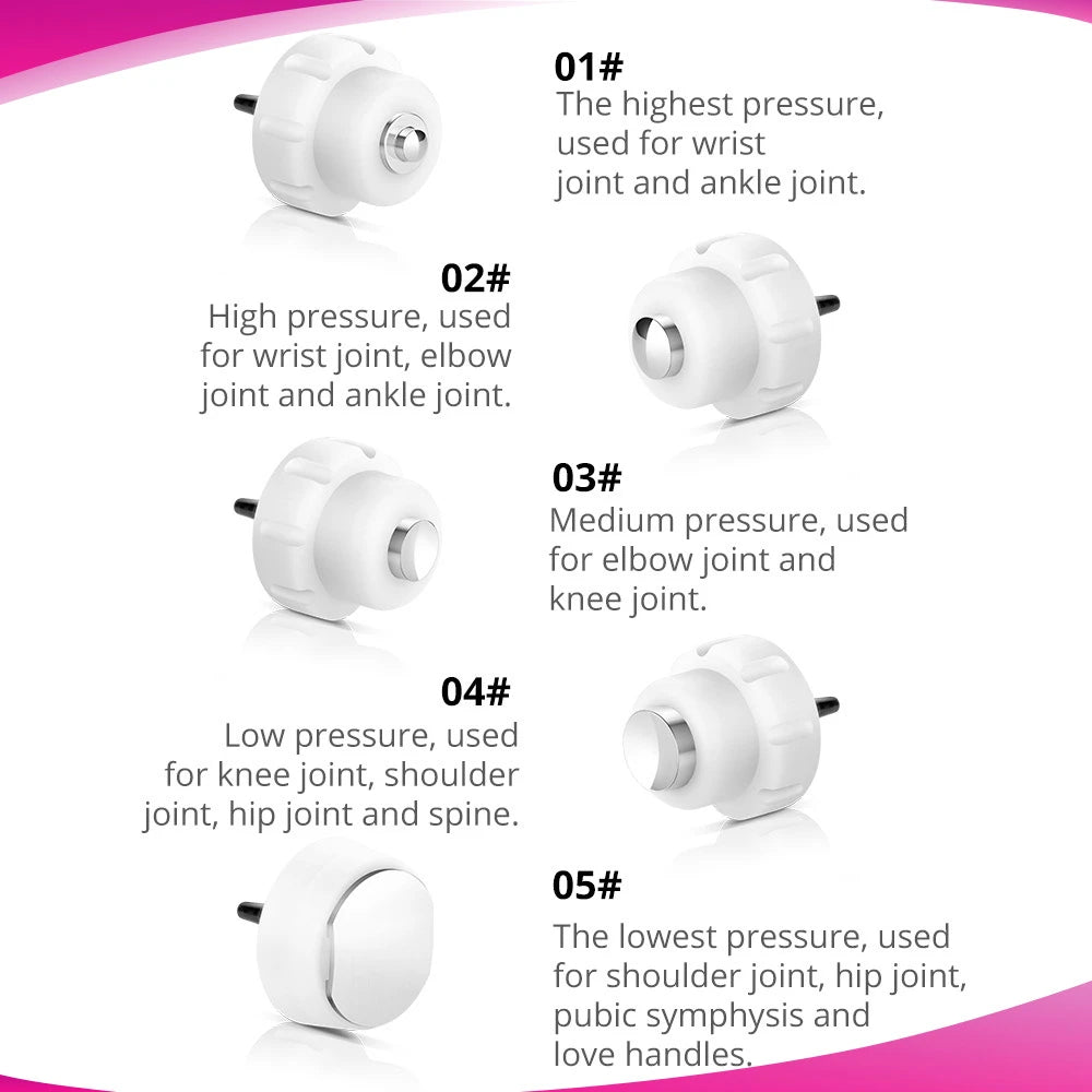 handles of Muscular Physical Therapy Electric Shockwave Machine