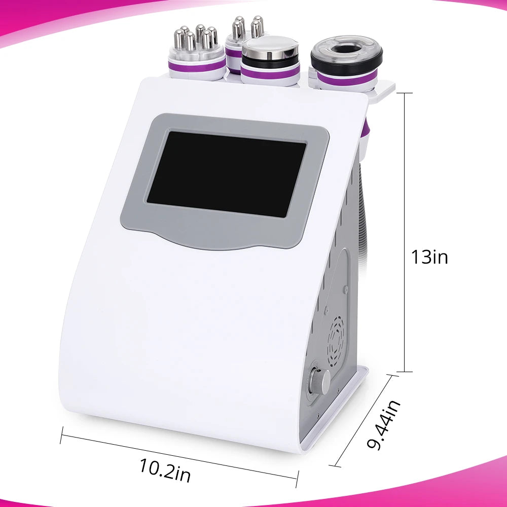 The size of 5 in 1 Ultrasonic Cavitation Machine